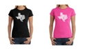 LA Pop Art Women's Word Art T-Shirt - Don'T Mess with Texas